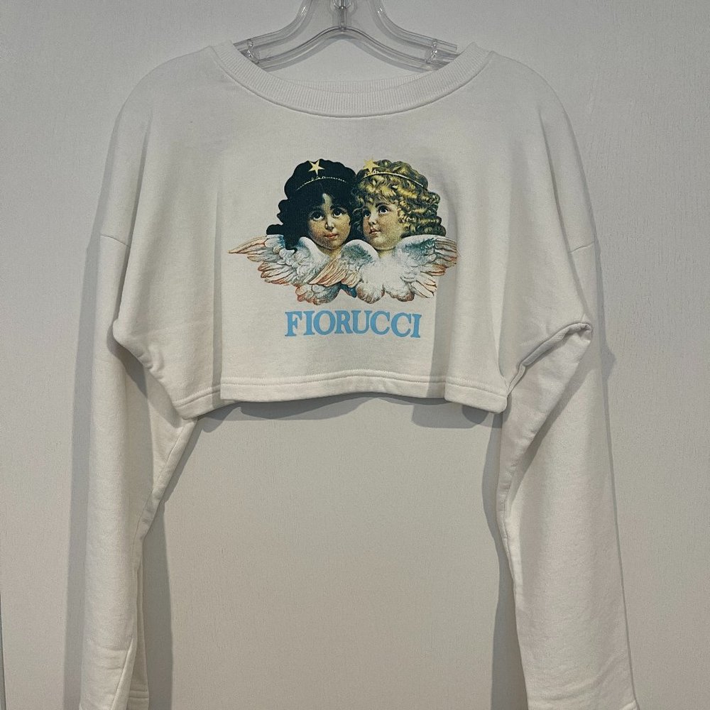 Fiorucci's Angels Crop Sweatshirt